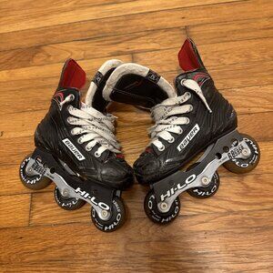 Bauer Vapor XR300 Inline Hockey Skates Hi-Lo Blades Roller Youth Size 10R